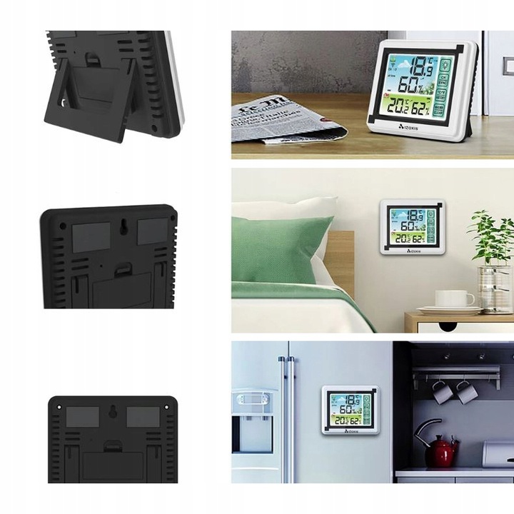 Bezprzewodowa Stacja Pogody Higrometr Termometr z Czujnikiem Zewnętrznym