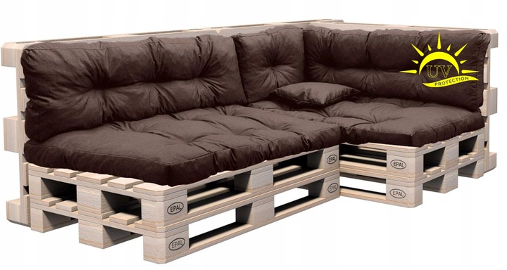 PODUSZKI NA PALETY MATERAC 120X80X40 KOMPLET 5 cz