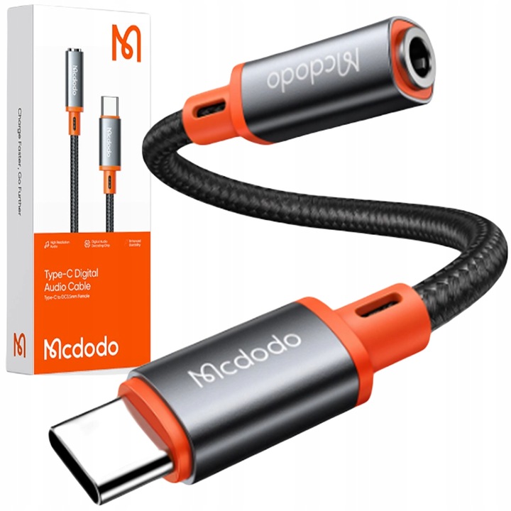 PRZEJŚCIÓWKA ADAPTER USB C MINI JACK Z DAC MCDODO