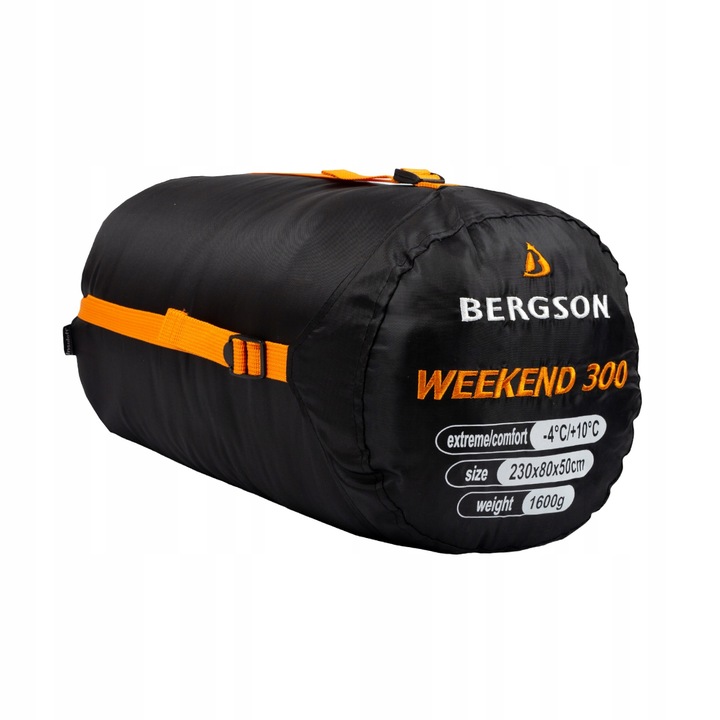 Śpiwór mumia Bergson WEEKEND 300 Black