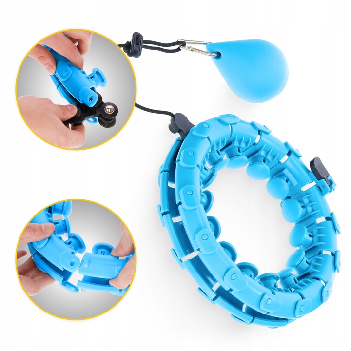 HULA HOP ODCHUDZAJĄCE Z OBCIĄŻENIEM OBCIĄŻNIKIEM SMART Z WYPUSTKAMI HULAHOP