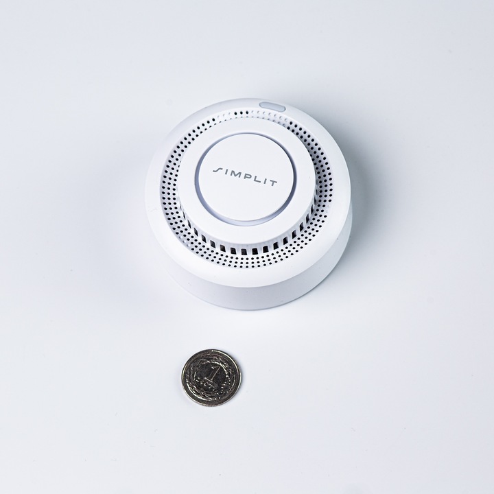 CZUJNIK DYMU DETEKTOR OGNIA WIFI ALARM BEZPRZEWODOWY CZUJKA TUYA SIMPLIT