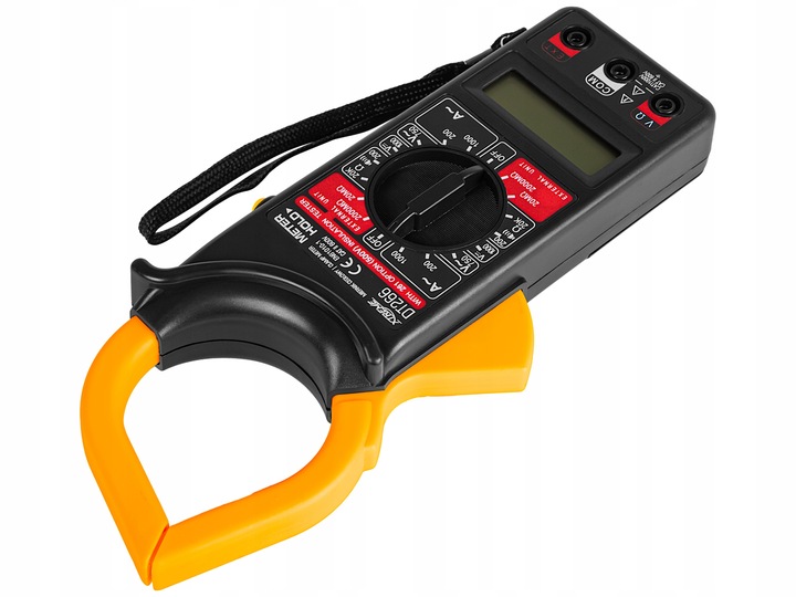 MULTIMETR MIERNIK CĘGOWY CYFROWY PRĄDU PRZEWODY POMIAROWE ETUI 6F22ND LCD