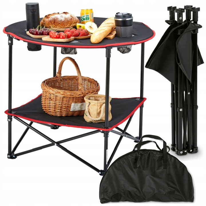 SKŁADANY TURYSTYCZNY STÓŁ KEMPINGOWY STOLIK PIKNIKOWY ROZKŁADANY BIWAKOWY