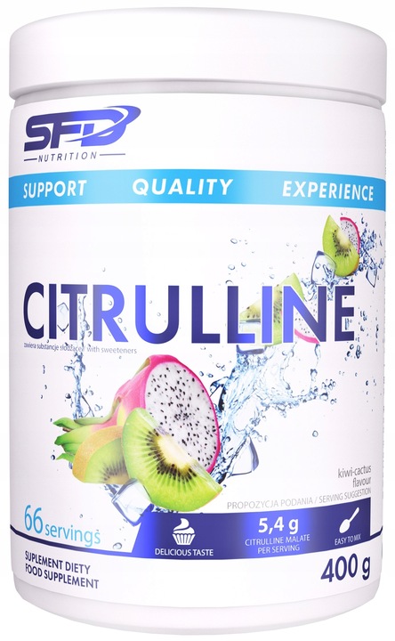 SFD CITRULLINE 400g KAKTUS-KIWI CYTRULINA JABŁCZAN SMAK KAKTUS-KIWI ENERGIA