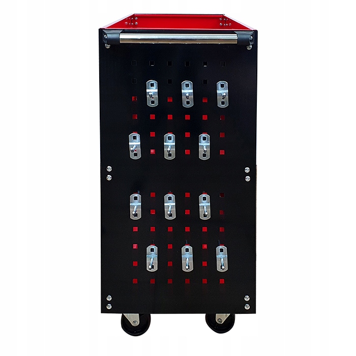 Wózek trzypółkowy warsztatowy narzędziowy 3PA cz ze ściankami Sherman