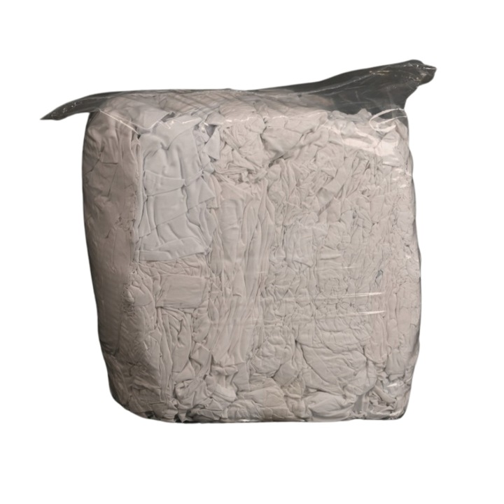 Czyściwo Bawełniane Przemysłowe Białe Cięte Bezpyłowe Pościel 100 % 8 KG