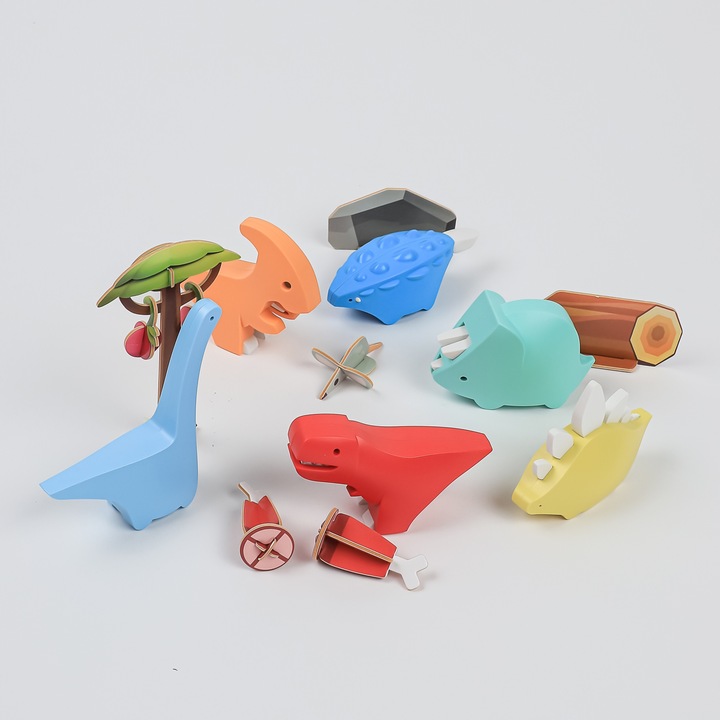 Świat Dinozaurów HalfToys 5 magnetyrznych dino