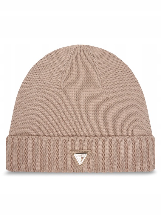 Czapka zimowa Guess Beanie na zimę Damska Modna Ciepła V4BZ08Z39B0 Beżowa