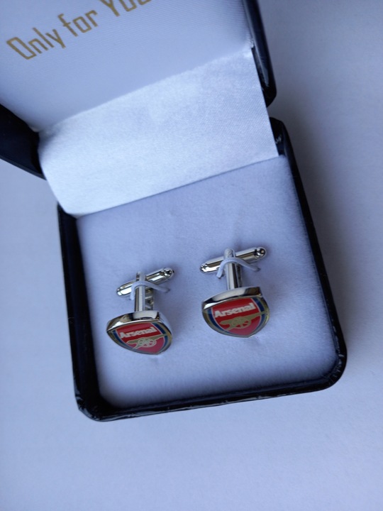 Spinki do mankietów koszuli dla kibica Arsenal