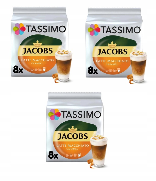 Kapsułki TASSIMO JACOBS L. MACCHIATO CARAMEL 3x8