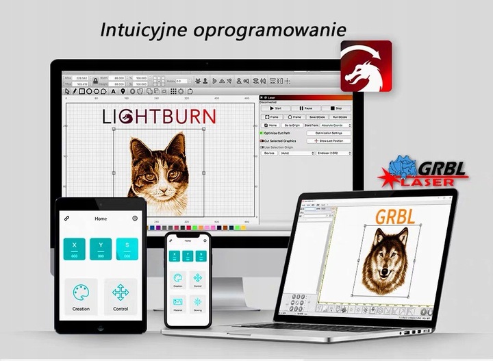 Nowa grawerka laserowa Twotrees TTS-55 Pro 5.5W 30000mm/min ploter tnący