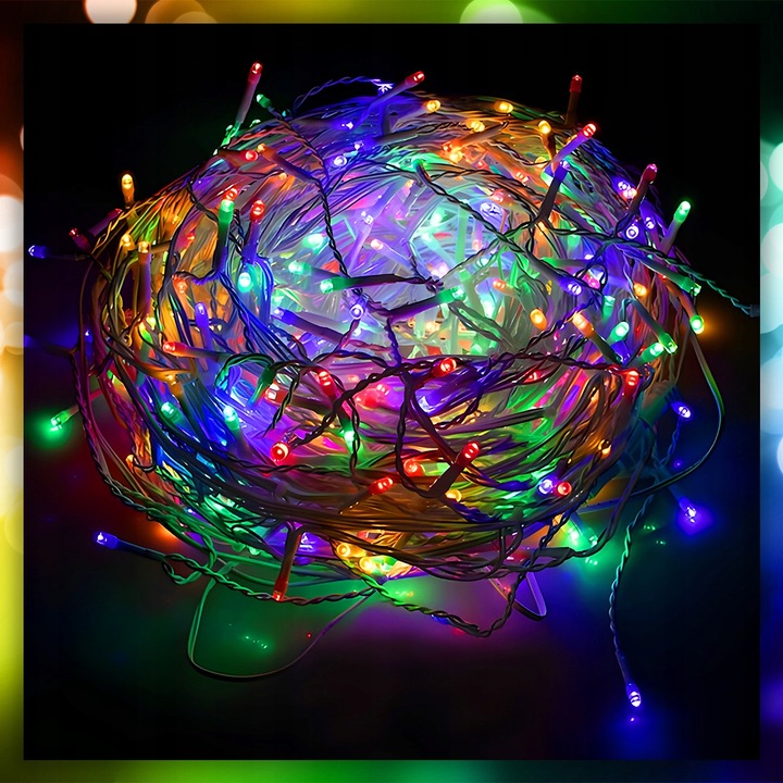 SOPLE LAMPKI CHOINKOWE ŚWIATEŁKA 300 LED 12M GRUBY KABEL FLASH ZEWNĘTRZNE