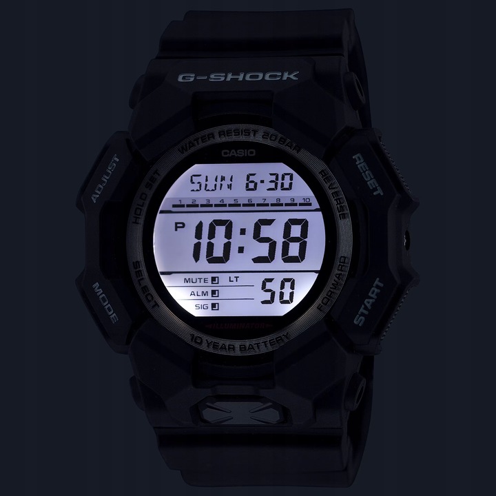 Zegarek Casio G-SHOCK GD-010-1ER bieganie basen