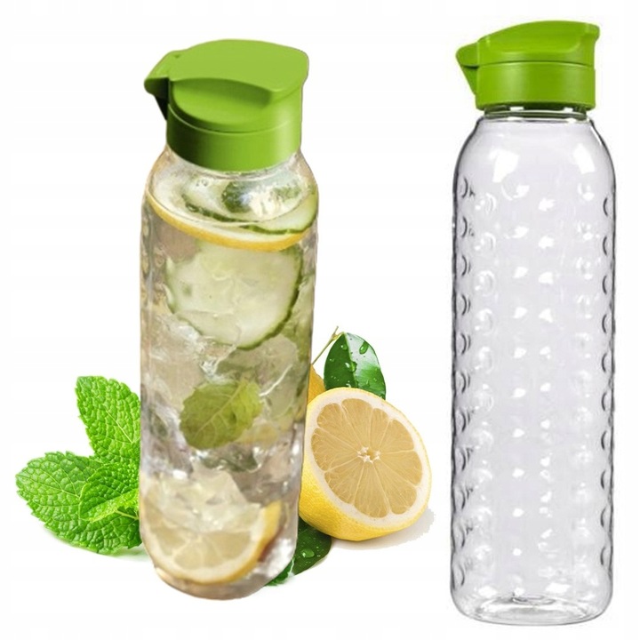 Butelka plastikowa Curver 750 bezbarwna na napoje z bidonem duża pojemność