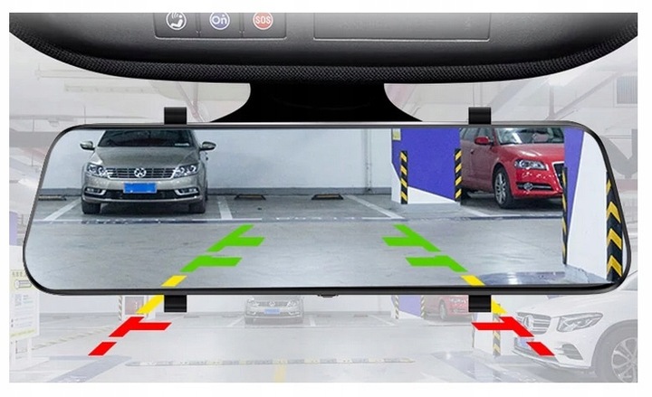 KAMERA DO SAMOCHODU 9,66 PRZÓD TYŁ REJESTRATOR JAZDY W LUSTERKU WIDEO 10