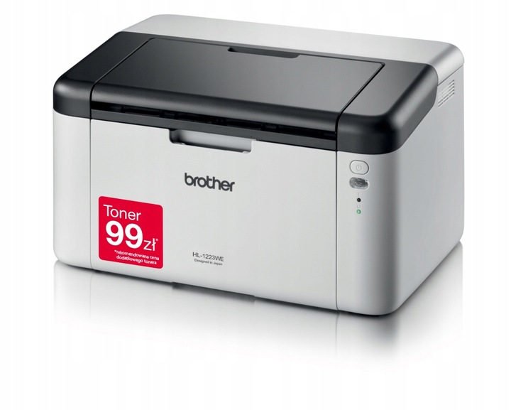 Drukarka jednofunkcyjna Brother HL-1223WE WiFi GW3L+ TONER+BĘBEN+KABEL USB