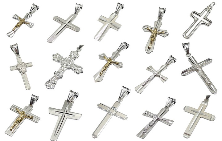 Rodowany Srebrny Krzyżyk Srebro