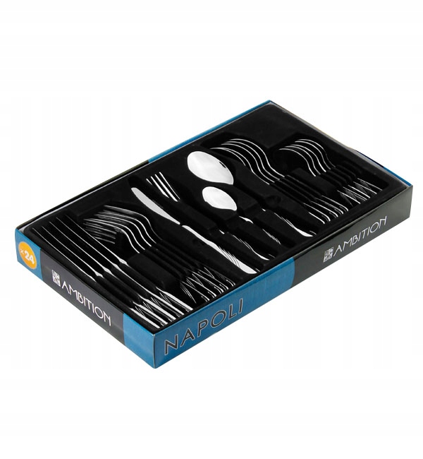 AMBITION NAPOLI SZTUĆCE 24 EL 6 OS PUDEŁKO POŁYSK