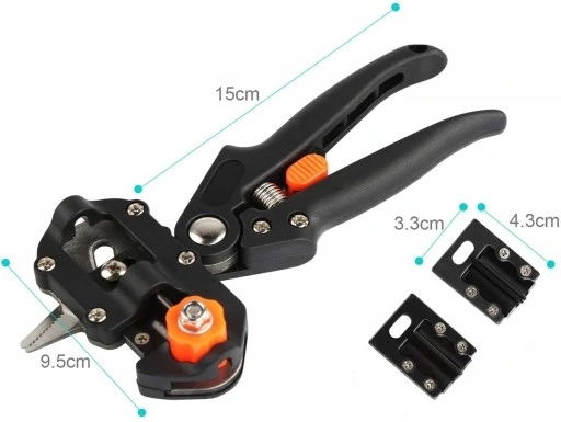 ZESTAW SEKATOR NOŻYCE NOŻYCZKI OGRODOWE DO SZCZEPIEŃ OKULIZACJI DRZEW ETUI