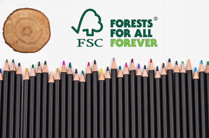 KREDKI OŁÓWKOWE PROFESJONALNE MIĘKKIE DO RYSOWANIA ZESTAW KREDEK 46 W ETUI