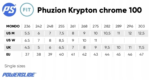 ROLKI FITNESS POWERSLIDE PHUZION KRYPTON 100 45