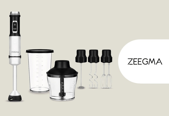 MOCNY WIELOFUNKCYJNY BLENDER MIKSER RĘCZNY 5w1 TYTANOWE OSTRZE temp do 140°