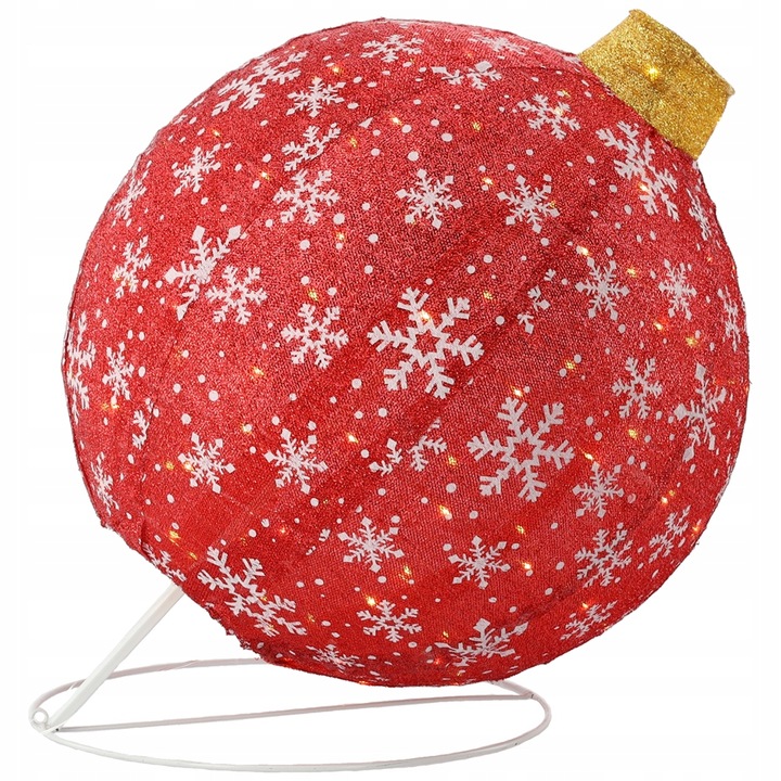 Bombka 3D Świecąca figurka 100LED 60 cm Ozdoba świąteczna ciepła biała