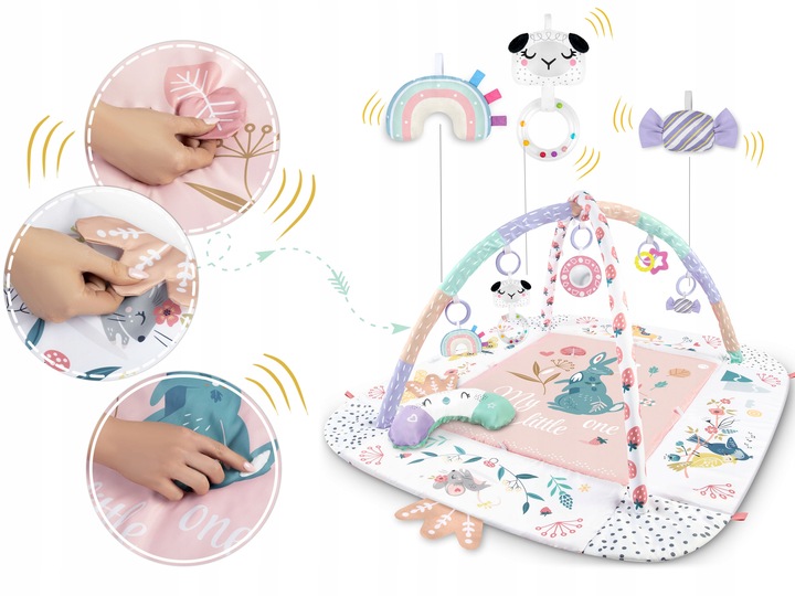 MATA EDUKACYJNA INTERAKTYWNA NUKIDO DLA DZIECI DUŻA 3w1 GRATIS PODUSZKA