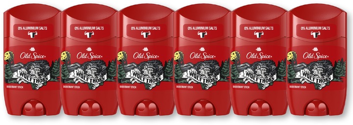 Old Spice Wolfthorn dezodorant w sztyfcie 6x50ml