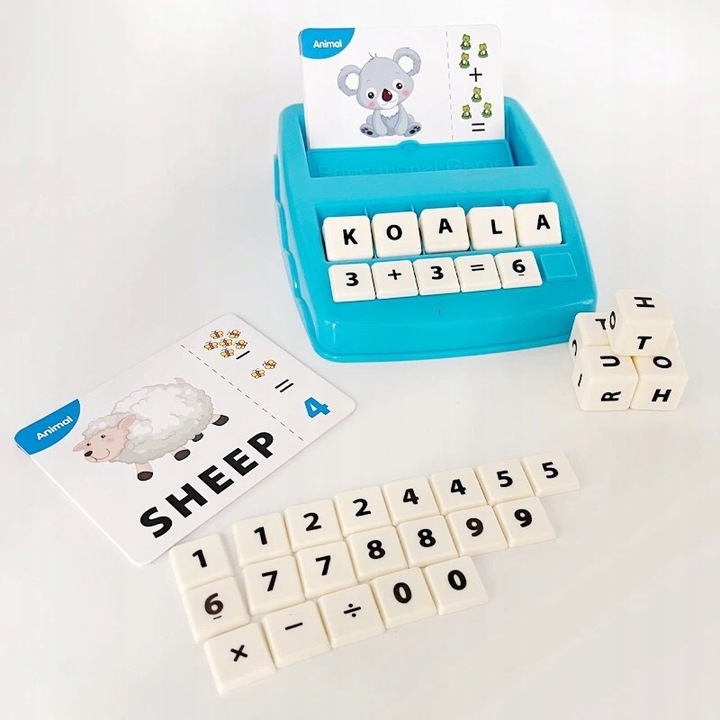 GRA EDUKACYJNA NAUKA SŁÓW LICZENIA ANGIELSKIEGO PREZENT DLA 4 5 6 7 LATKA