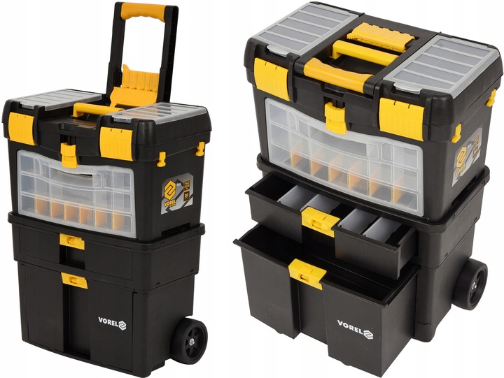 WÓZEK NARZĘDZIOWY WYJMOWANY ORGANIZER 3 SEGMENTY