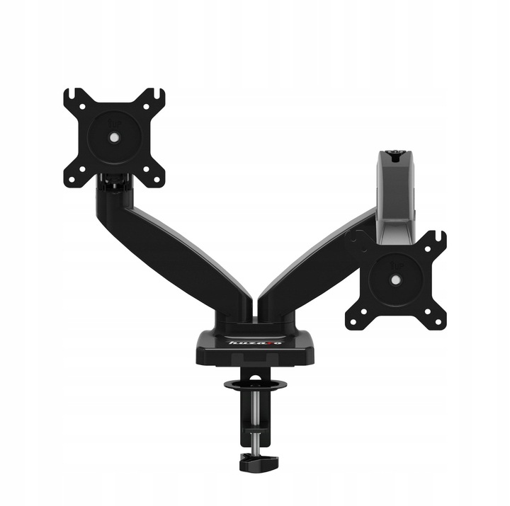 UCHWYT na 2 MONITORY TV LED LCD Biurkowy OBROTOWY 360° uniwersalny 15"- 27"