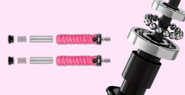 SKAKANKA BOKSERSKA Z OBCIĄŻENIEM OBROTOWYMI GŁOWICAMI REGULOWANA WYTRZYMAŁA