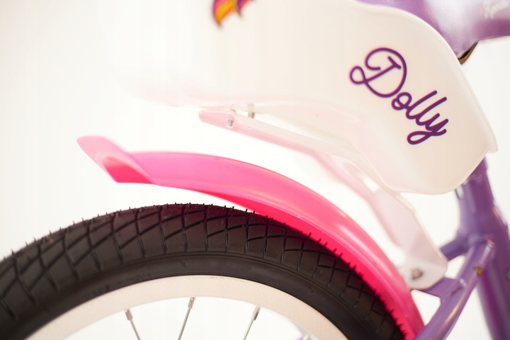 Rower 16" cali dziecięcy dla dziewczynki fotelik, kółka boczne,frędzle,kosz