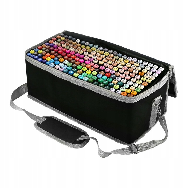 Markery 204 kolory flamastry pisaki dwustronne