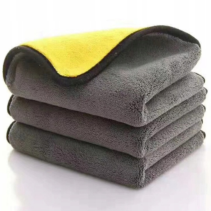 3szt. PUSZYSTE RĘCZNIKI ZESTAW DO OSUSZANIA AUTA MIKROFIBRA SZYBKOSCHNĄCY