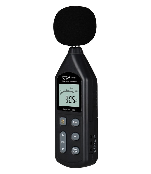 DECYBELOMIERZ SONOMETR MIERNIK NATĘŻENIA POZIOMU DŹWIĘKU, HAŁASU, GŁOŚNOŚCI