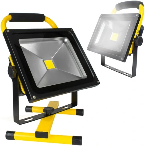 HALOGEN ROBOCZY REFLEKTOR NAŚWIETLACZ LED Z AKUMULATOREM PRZENOŚNY IP65 30W