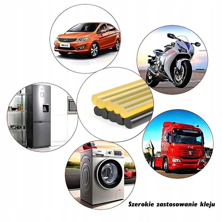 MINI PISTOLET DO KLEJU KLEJENIA NA GORĄCO CIEPŁO + KLEJ LASKI SZTYFTY X10