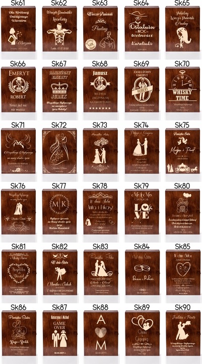 SKRZYNKA KARAFKA SZKLANKI DO WHISKY Z GRAWEREM!