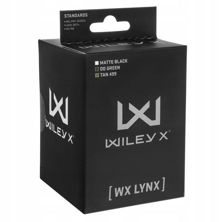 Gogle taktyczne wojskowe ochronne balistyczne Wiley X Lynx Clear/Grey Black