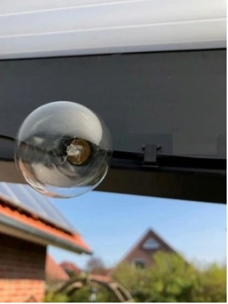 Girlanda Ogrodowa Lampki Żarówki Kule 7,6m 28 szt Ogrodowe Łańcuch świetlny