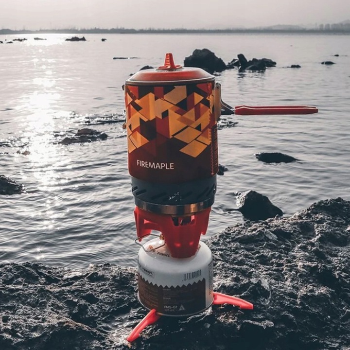 Kuchenka turystyczna Fire-Maple FMS-X2 orange palnik z garnkiem PIEZO
