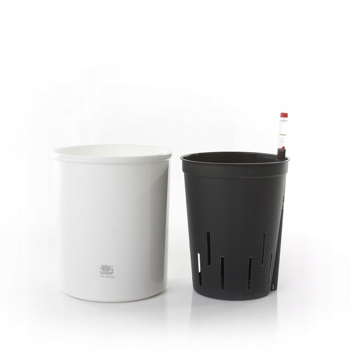 komplet do hydroponiki doniczka biała CORONA 15/19