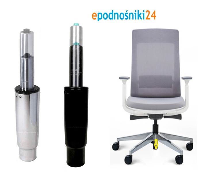 Siłownik podnośnik fotela 200/40 mm CZAR 150 KG 4K