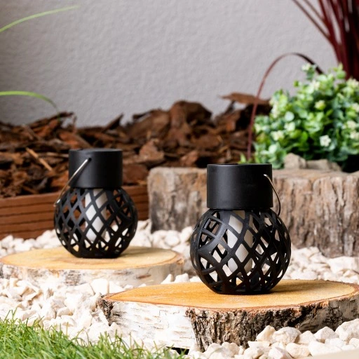 4x LAMPION SOLARNY LED WISZĄCY LAMPA EFEKT PŁOMIEŃ OGIEŃ LATARENKA OGRODOWA