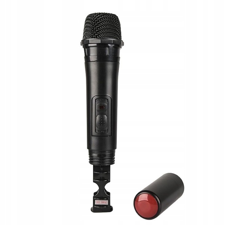 GŁOŚNIK BLUETOOTH USB SD FM AUX PRZENOŚNA KOLUMNA BOOMBOX KARAOKE MIKROFON