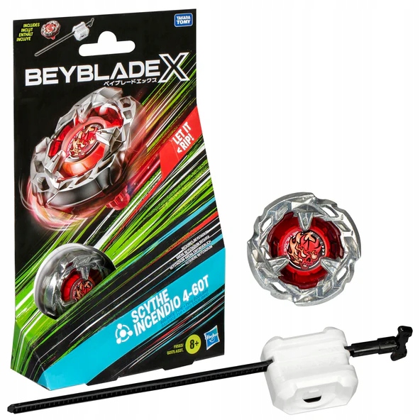 Beyblade X - Zestaw startowy Scythe Incendio 4-60T czerwony - G0175 F9583