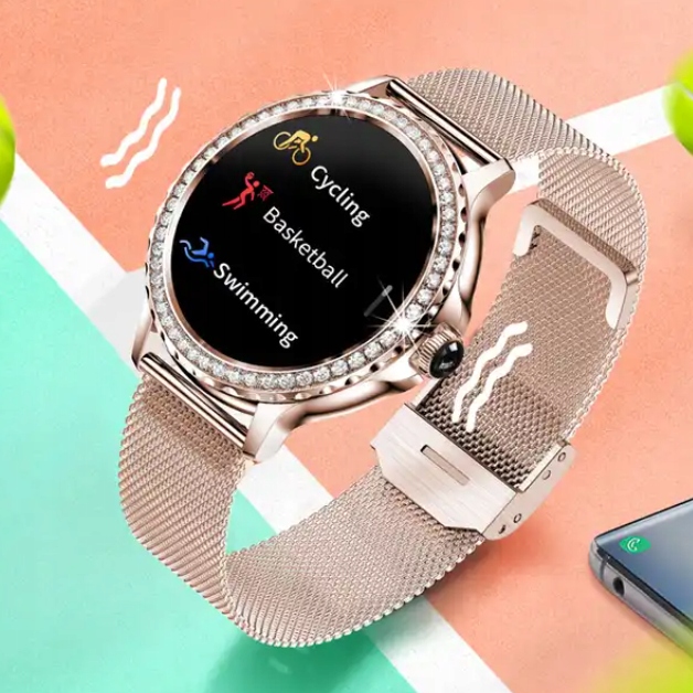SMARTWATCH ELEGANCKI ZEGAREK DAMSKI POLSKIE MENU 2 paski